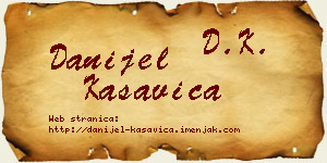 Danijel Kasavica vizit kartica